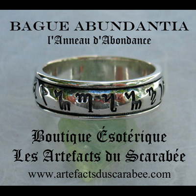 BAGUE ABUNDANTIA - ANNEAU D'ABONDANCE (ARGENT-AMOUR-SANTÉ) Ar925 BAGUE ABUNDANTIA - ANNEAU D'ABONDANCE (ARGENT-AMOUR-SANTÉ) Ar925