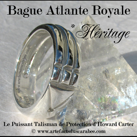 A- BAGUE ATLANTE ROYALE *Héritage - Argent Pur 9999+ A- BAGUE ATLANTE ROYALE *Héritage - Argent Pur 9999+