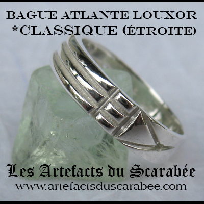 BAGUE ATLANTE LOUXOR (Louksor) *Classique "Étroite" - Argent 925 BAGUE ATLANTE LOUXOR (Louksor) *Classique "Étroite" - Argent 925